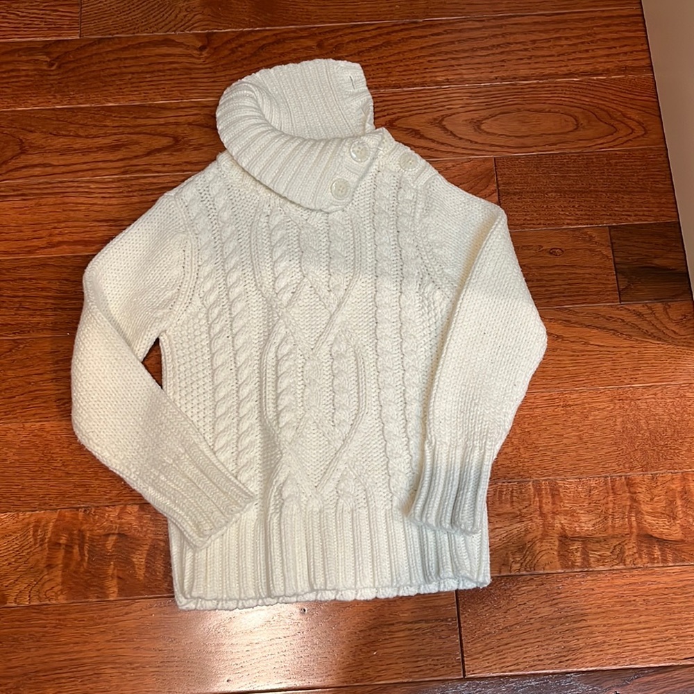 Old Navy Cream Turtle Neck Sweater